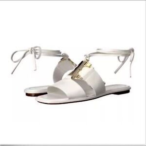Brand new gorgeous Tory Burch Gemini sandals. Bought in Paris and never worn.